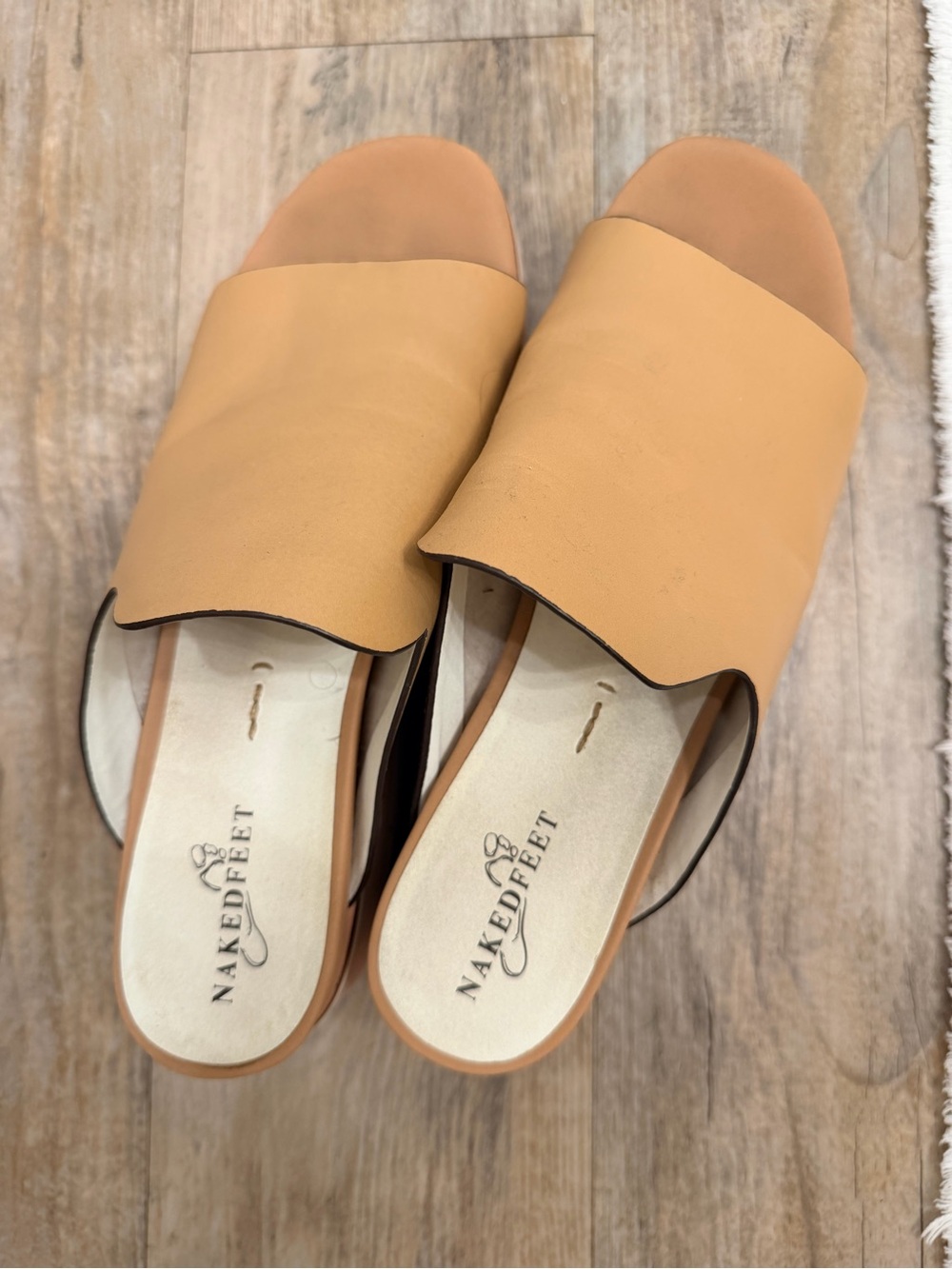 Naked Feet Women's Flow in Ecru Platform Sandals